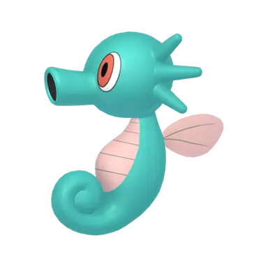 #0116 Horsea Shiny 6IV Hidden Ability In-game Trade Pkm Go